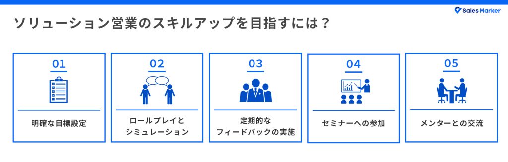 ソリューション営業のスキルアップを目指すには？