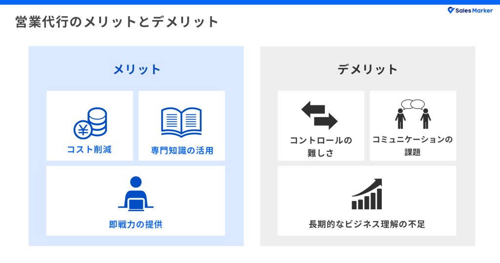 営業代行のメリットとデメリット