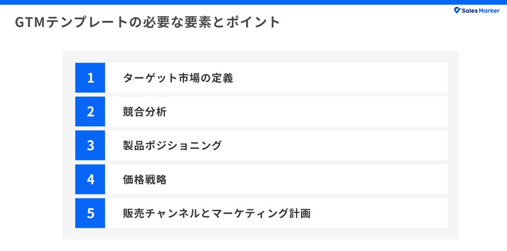 GTMテンプレートの必要な要素とポイント