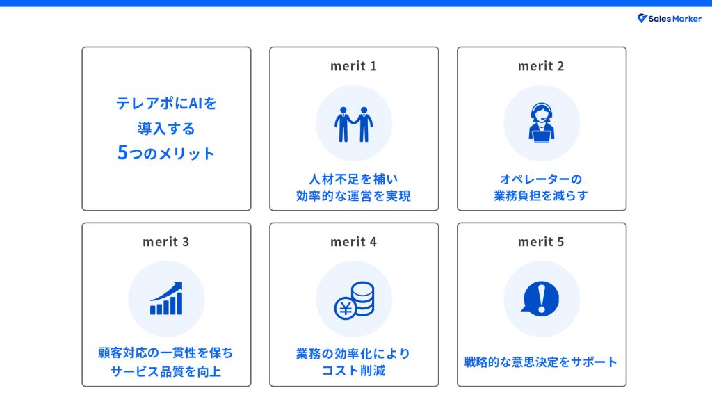 テレアポにAIを導入する5つのメリット