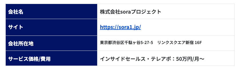 株式会社soraプロジェクト